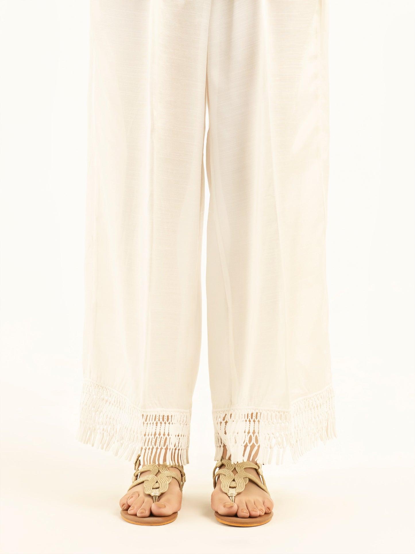 Laced Silk Trousers