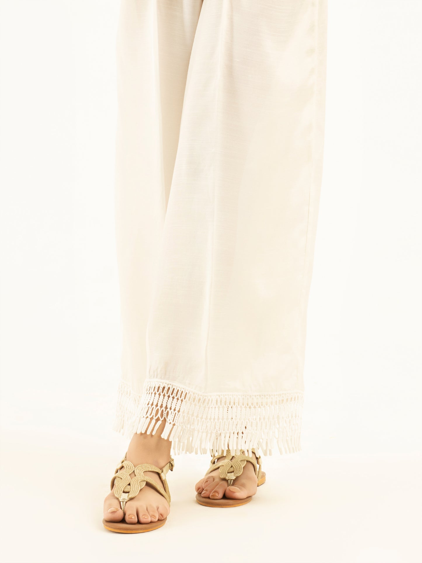 Laced Silk Trousers
