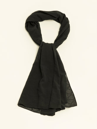 Crinkled Chiffon Scarf