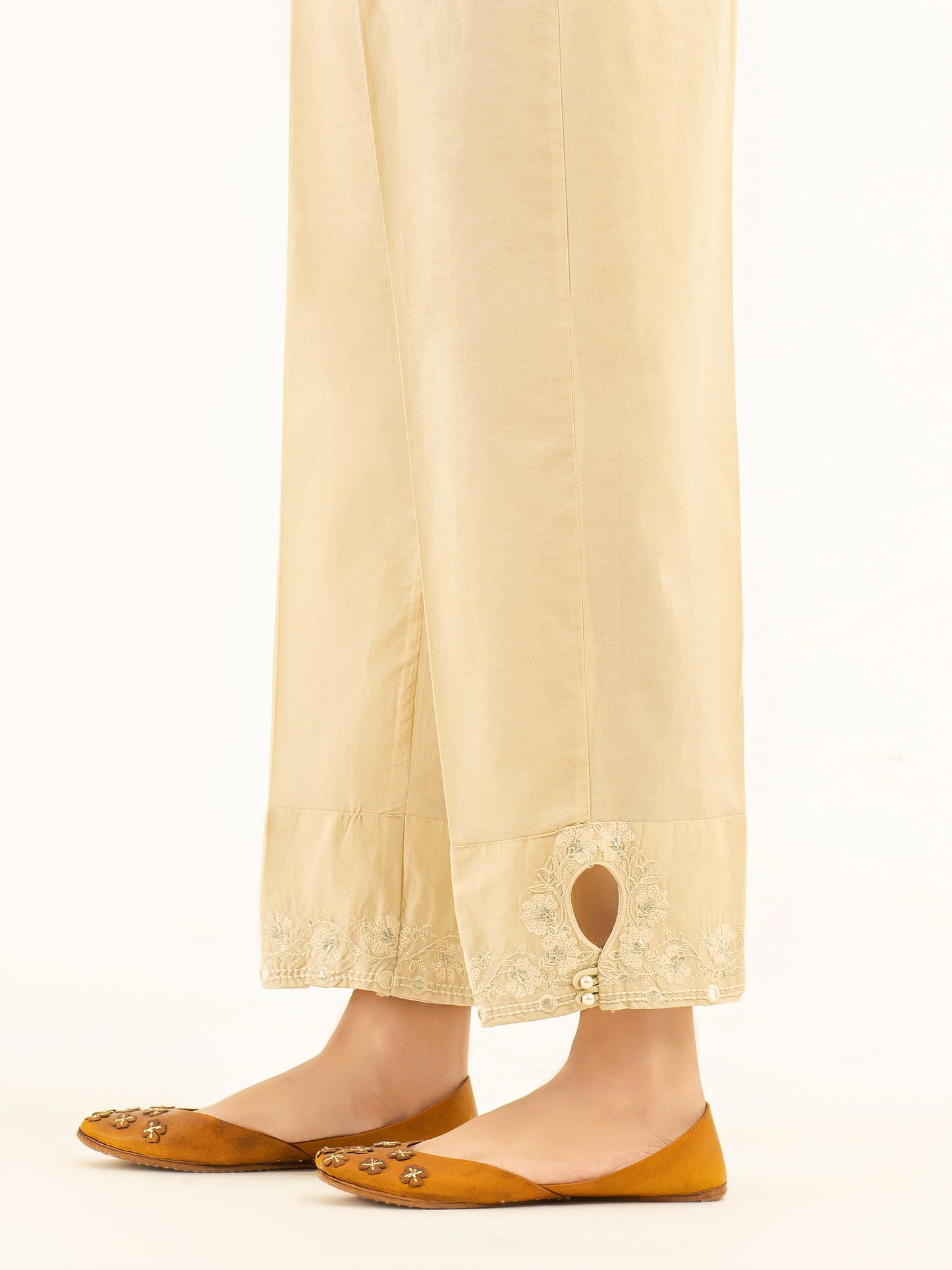 Embroidered Cambric Trousers