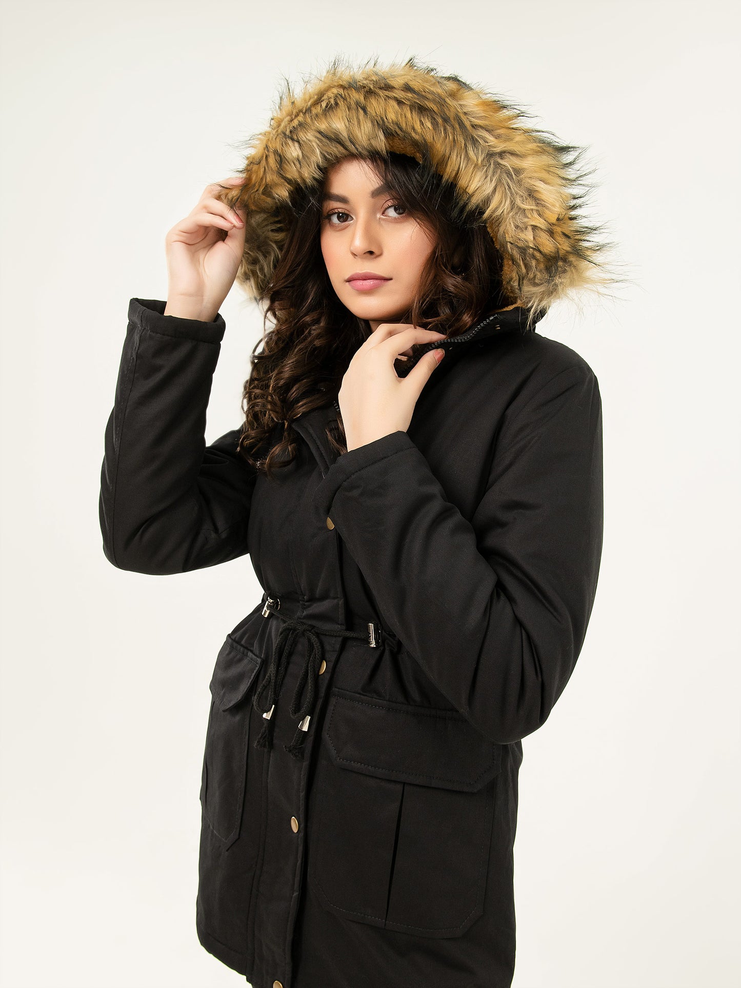Hooded Fur Jacket