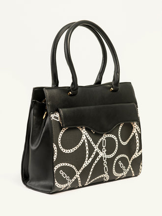 Chain Print Handbag