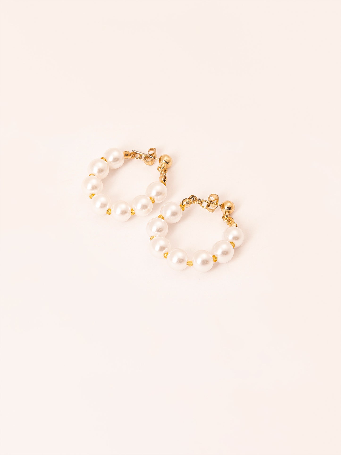 Pearl Hoop Earrings