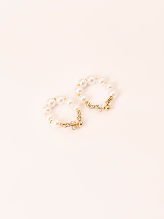 Pearl Hoop Earrings