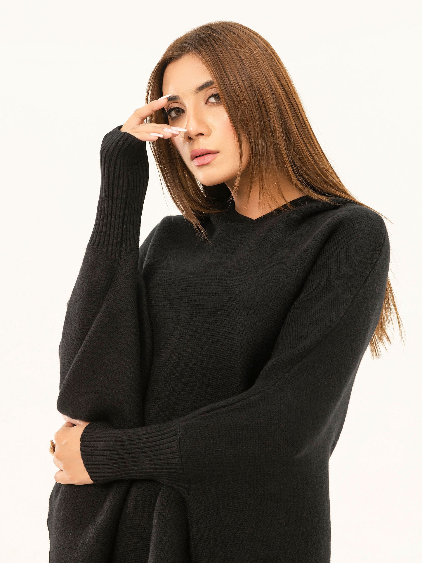 Hooded Batwing Sweater