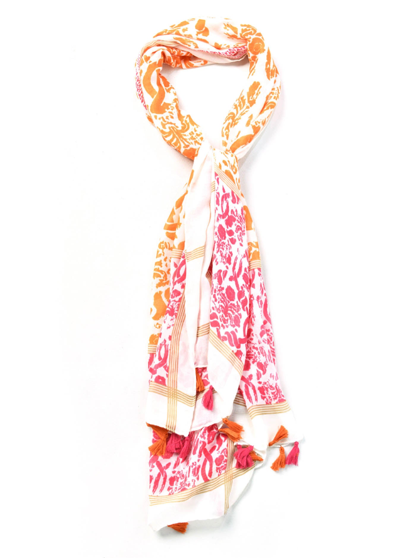 Viscose Printed Tassel Scarf Viscose Printed Tassel Scarf