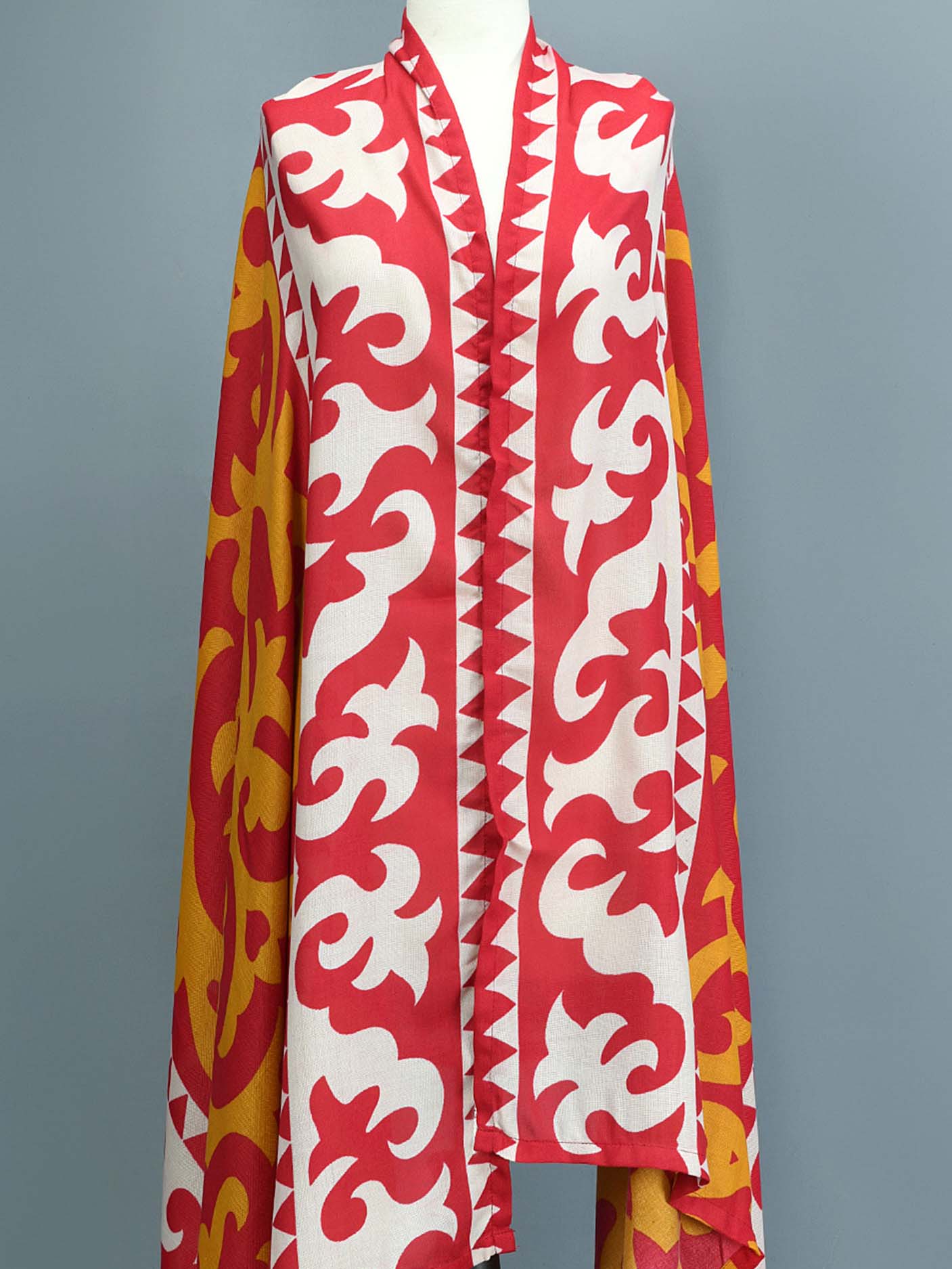 Printed Polywool Shawl