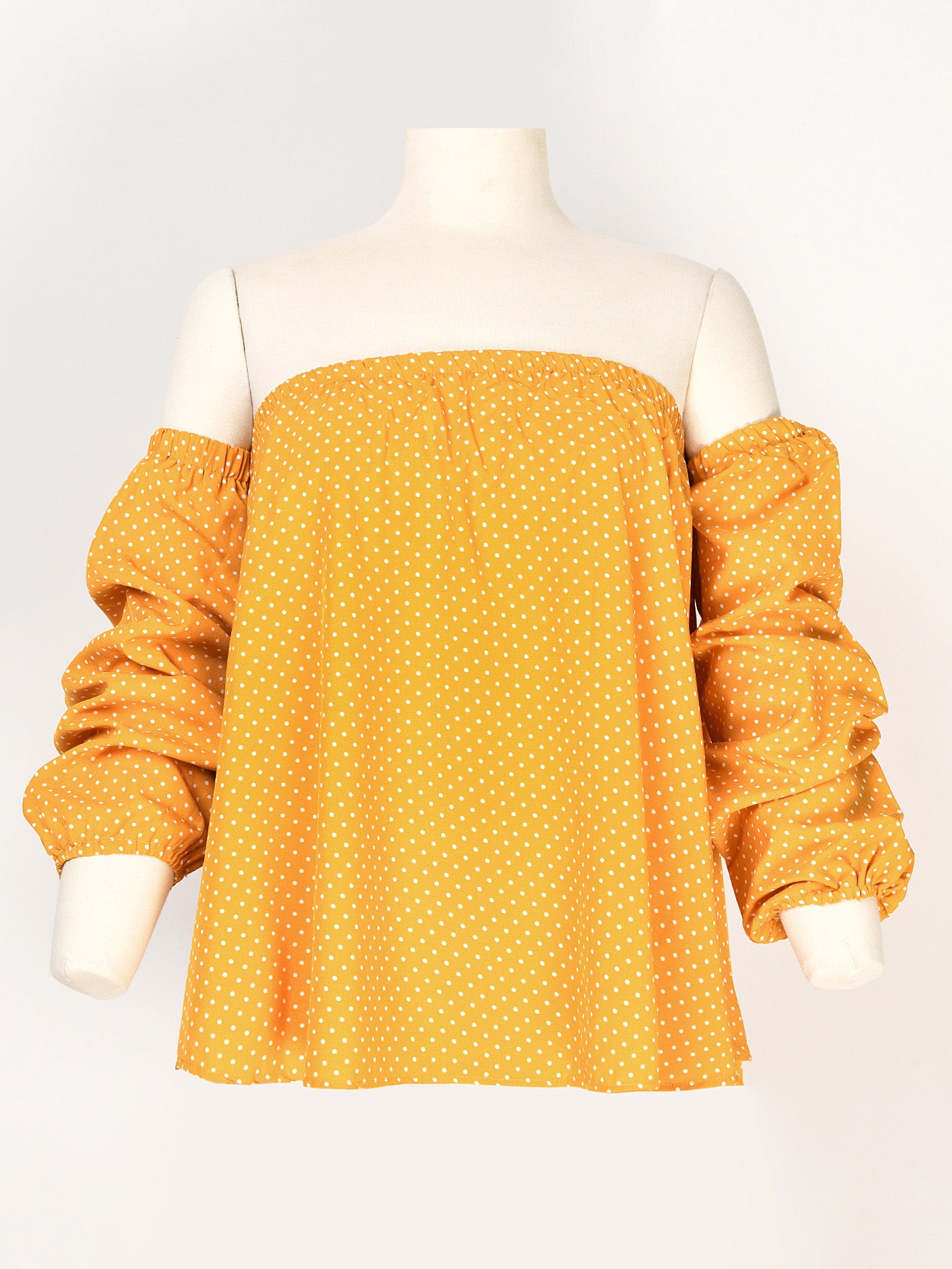 Polka Dot Off Shoulder Top