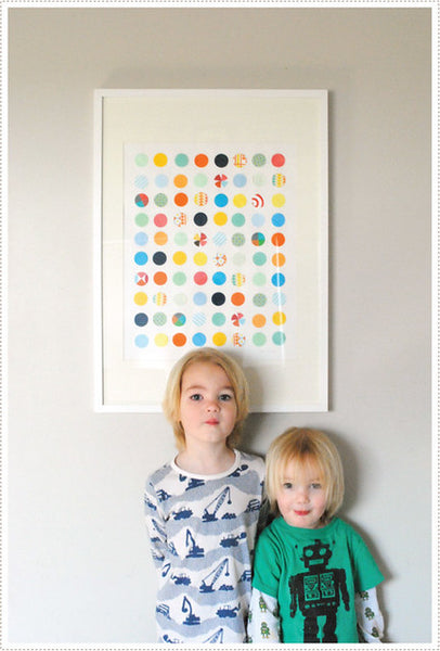 wall art with kids