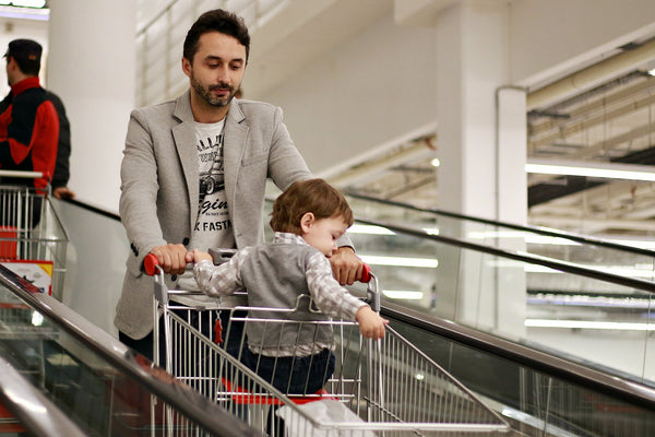 man in shopping centre