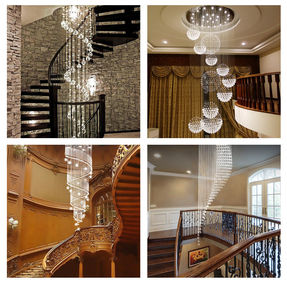 Staircase Crystal Chandelier - Sofary Lighting