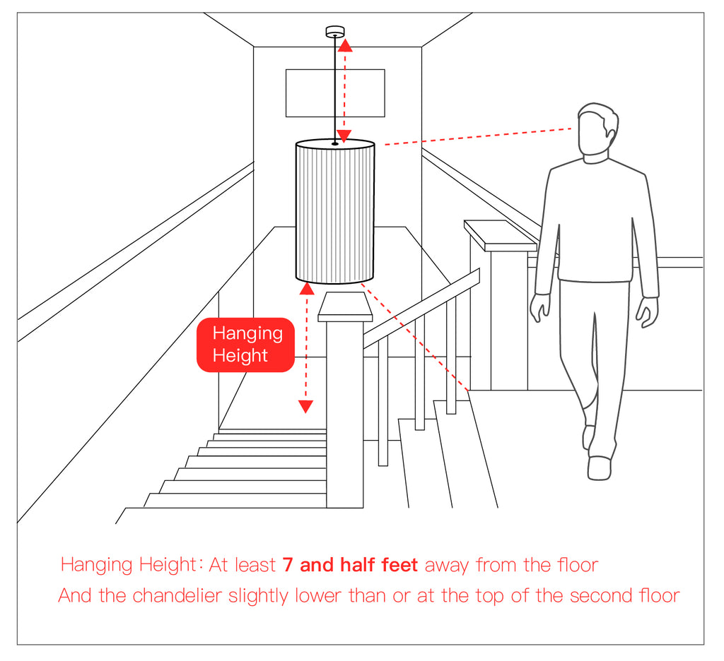 Chandelier Size Guide - moooni Lighting