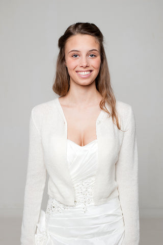 Brautjacke in off white für die Hochzeit