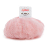 Ingenua Mohair rosa blush für ihre Brautstola