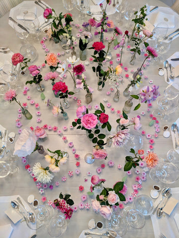 cathy graham floral table setting as featured on talking tables blog