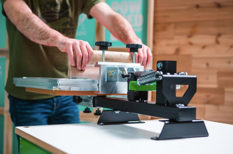 person printing on press