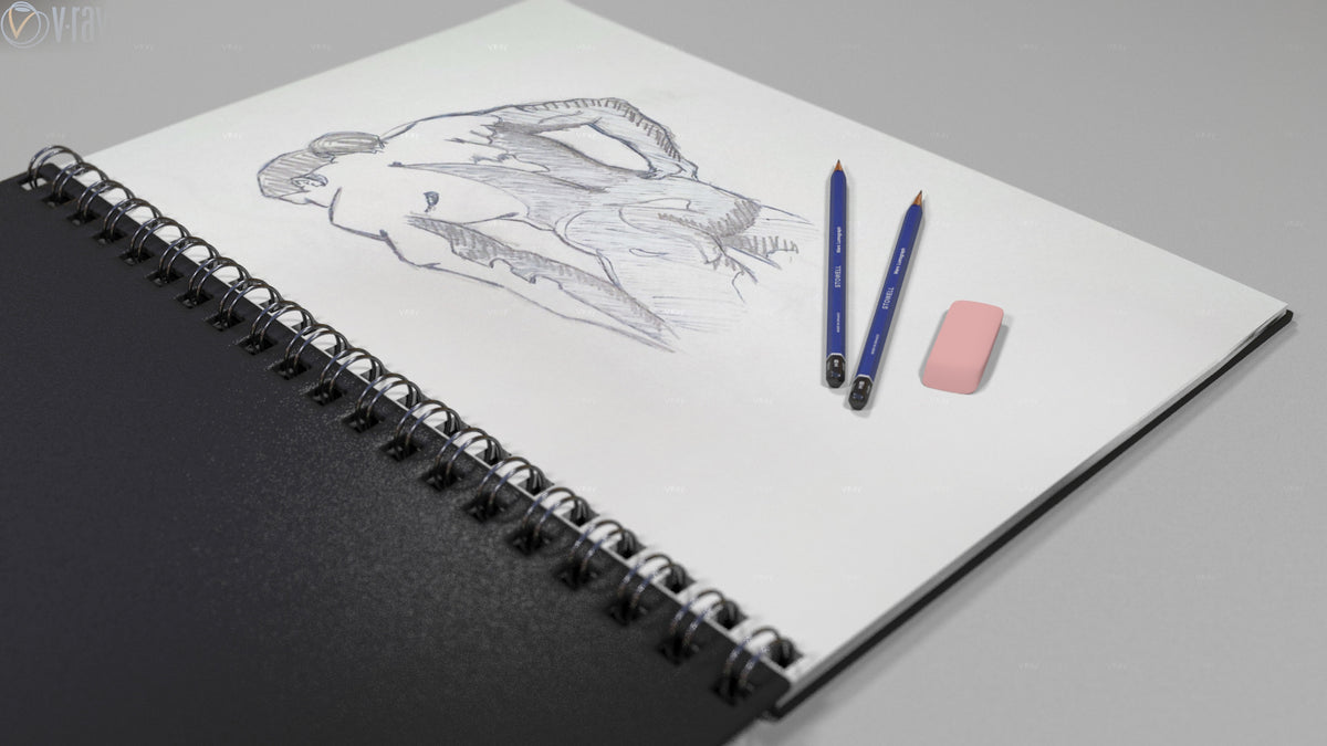  Sketch Pads Drawing Pencils with Realistic