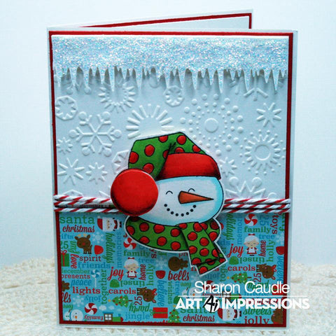 Art Impressions - Snowman Mini Shaker Stamp Set 