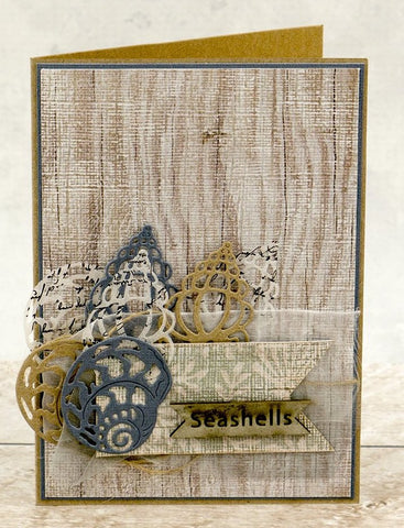 Couture Creations Hotfoil Stamp - Seaside & Me Collection - Cerith Shell