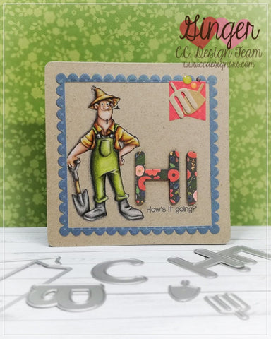 C.C. Designs - Farmer Fred Clear Stamp Set
