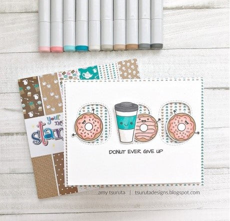 Your Next Stamp - YNS - Latte Happy Vibes Stamps and Dies