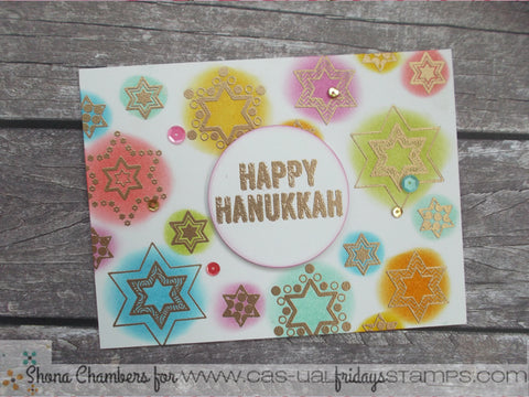 CAS-ual Fridays Stamps - Chanukah Stamp