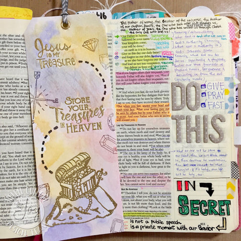 Joy Clair - God's Treasure - Bible Journaling Stamp