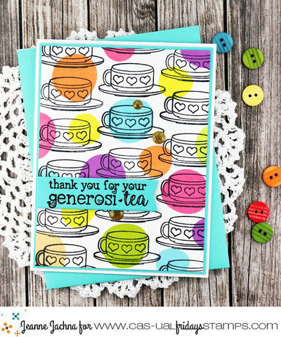 CAS-ual Fridays Stamps - Serendipi-tea Stamp and Teapot Fri-Dies