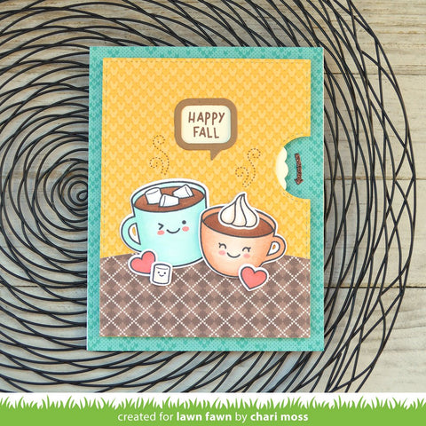 Lawn Fawn - Thanks A Latte - Stamp and Die Sets