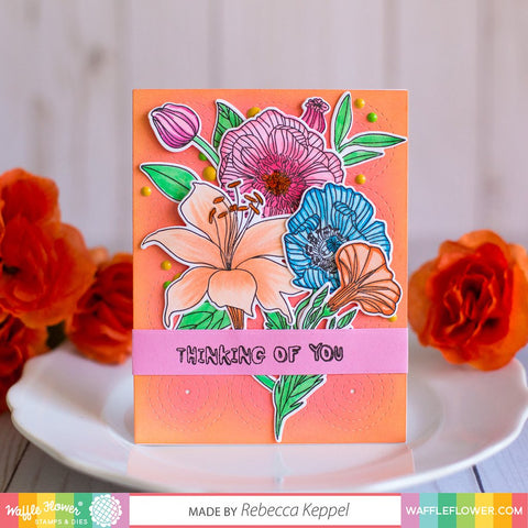 Waffle flower - Bouquet Builder 4 Stamp and Die