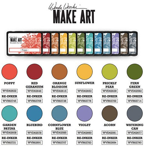 MAKE ART Blendable Dye Ink Pad Colour Chart