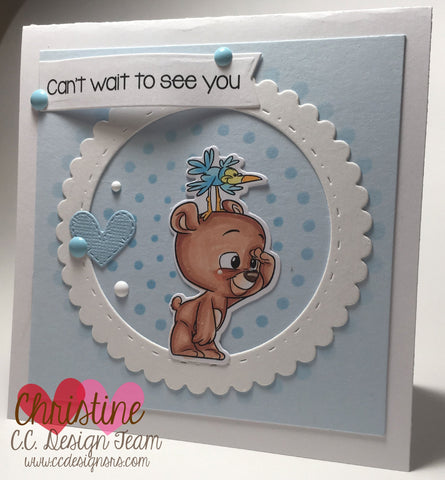 C.C. Designs - Bears Clear Stamps and Dies