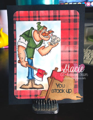 C.C. Designs - Lumberjack Louis Clear Stamp Set
