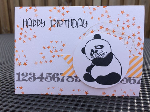 Gummiapan Panda Stamp
