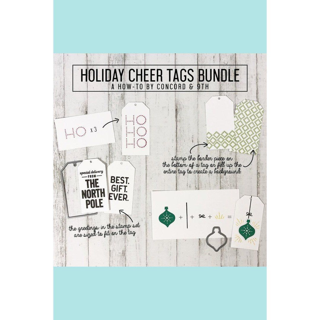 Concord & 9th Holiday Cheer Tags dies  ̹ ˻