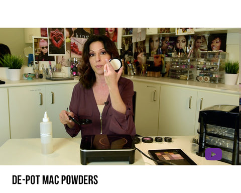 How to de-pot Mac Powders
