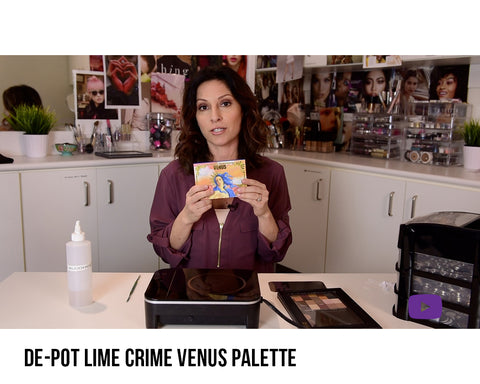 How to de-pot Lime Crime Venus Eyeshadows