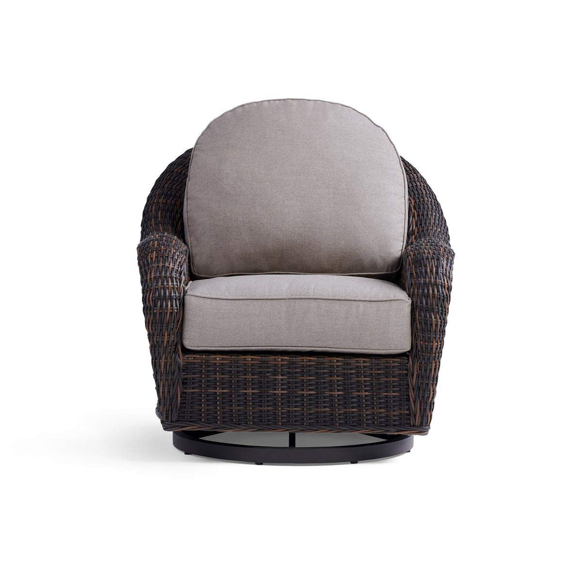 round outdoor swivel chair