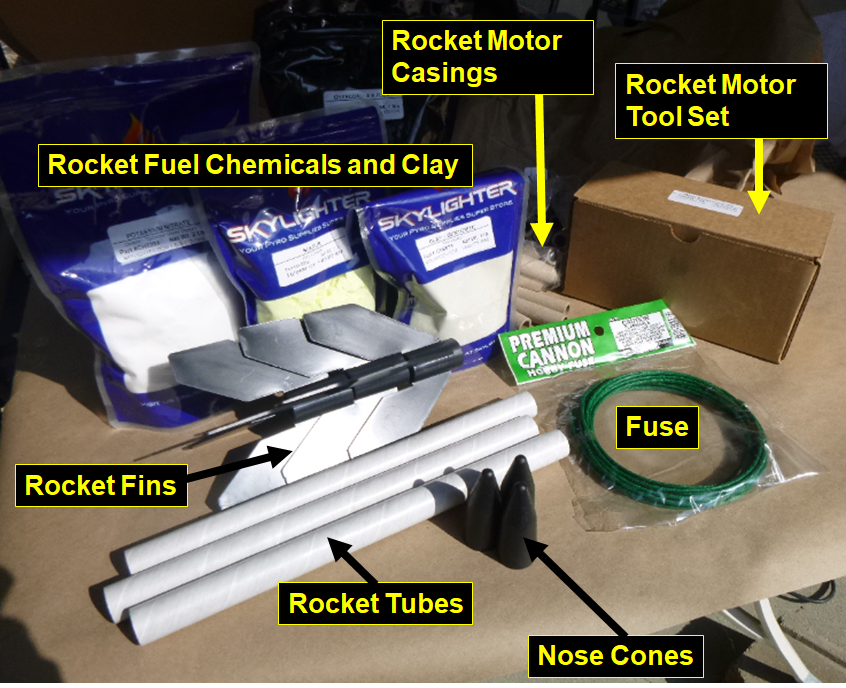 Model rocket making supplies