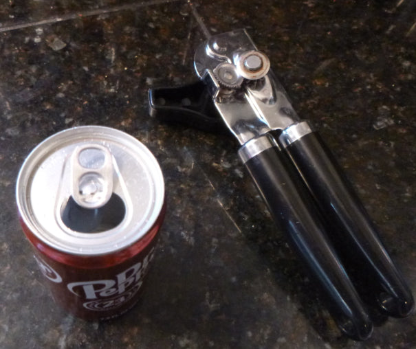 Soda can and can opener