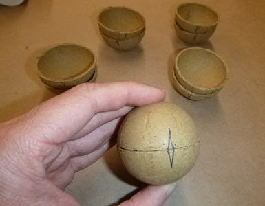 Example of matched shell hemispheres