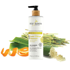 Super Citrus Cleanser with Orgnic Lemongrass, Caviar Limes and Aloe