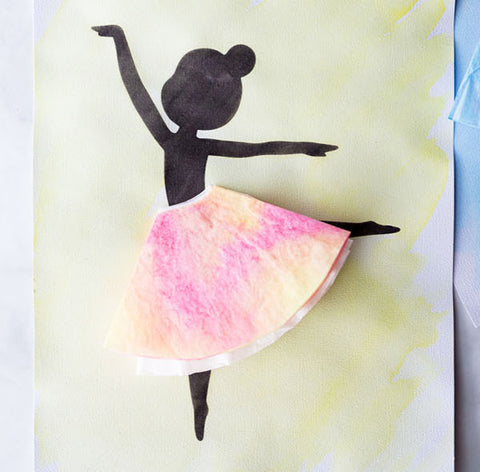 Coffee Filter Ballerina Silhouette Craft