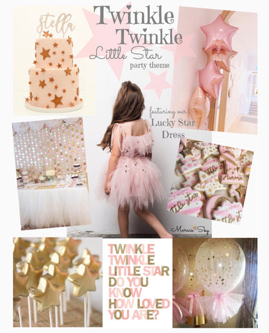 twinkle twinkle girl in Stardust Bow Dress