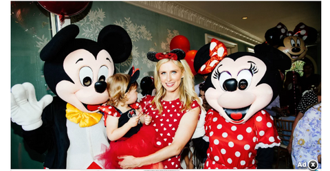 PEOPLE Magazine - August 2018 Nicky Hilton Rothschild with daughters and micky and mini mouse