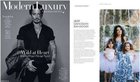 MODERN LUXURY OC - MAY 2018 Johnny Depp cover on left Sepi and daughters on right