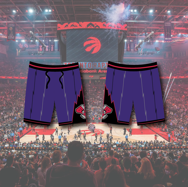 ZD Raptors Shorts (Purple and Red)