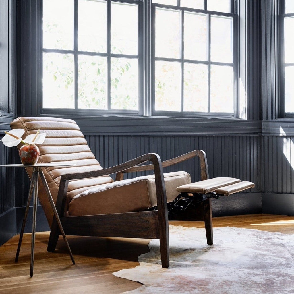 wooden recliner chair