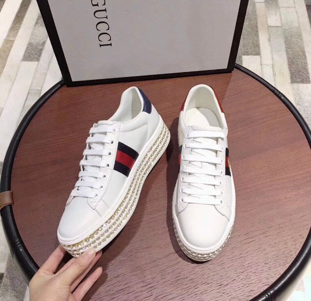 gucci ace sneakers with crystals