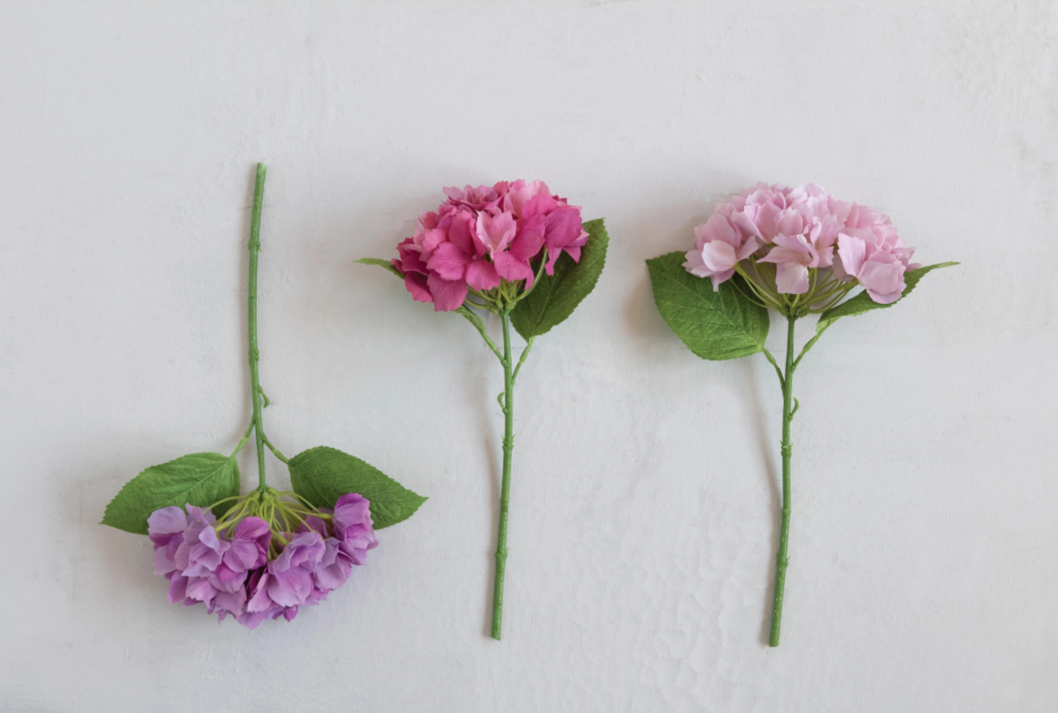 Faux Hydrangea Stems